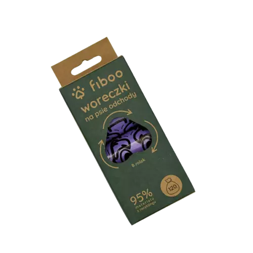 Fiboo - 8-pak - Woreczki na psie odchody - 95% RECYKLAT 2