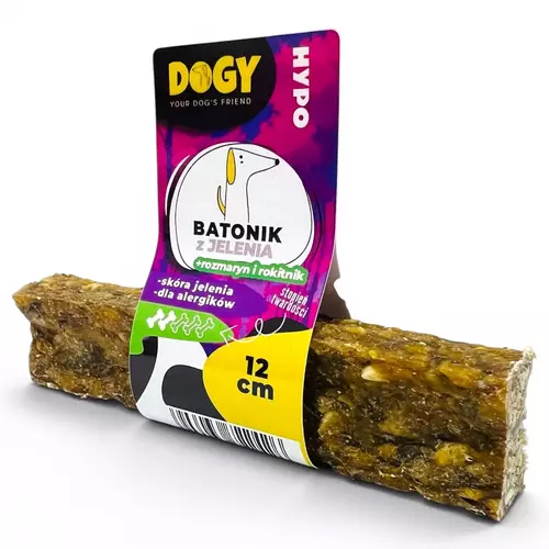 DOGY HYPO - Batonik z Jelenia z rozmarynem i rokitnikiem 12cm 1szt 2