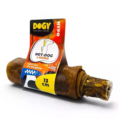 DOGY HYPO - Hot-Dog z Koniny 13cm 1szt 2