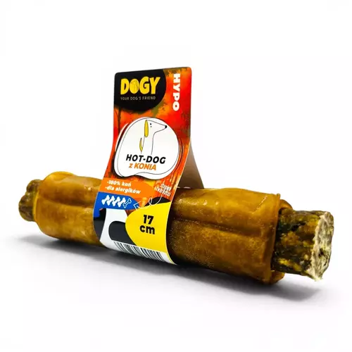 DOGY HYPO - Hot-Dog z Koniny 17cm 1szt 2