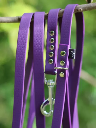 DOGY Handmade -  Smycz Hexa Fioletowa 3m 10mm 2