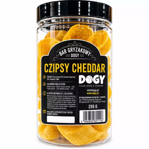 BAR GRYZAKOWY DOGY - Czipsy Cheddar 250g (ok. 32szt) 2