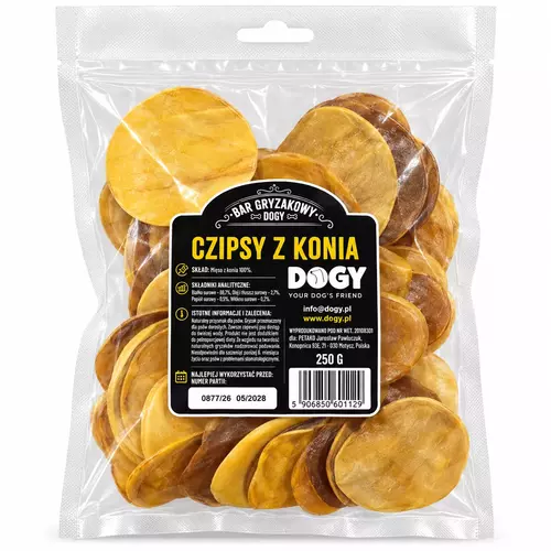 BAR GRYZAKOWY DOGY - Czipsy z Konia 250g (ok. 32szt) 3