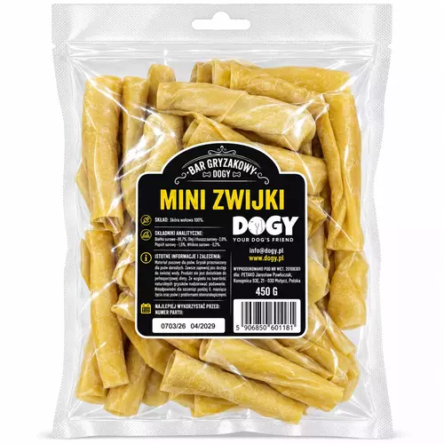 BAR GRYZAKOWY DOGY - Mini Zwijki 450g (ok. 30szt) 3