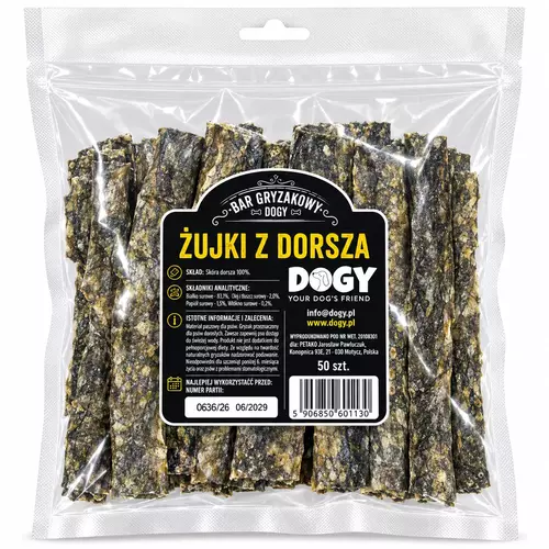 BAR GRYZAKOWY DOGY - Żujki Dorsz 50szt 3