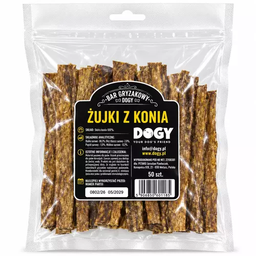 BAR GRYZAKOWY DOGY - Żujki z Konia 50szt 3