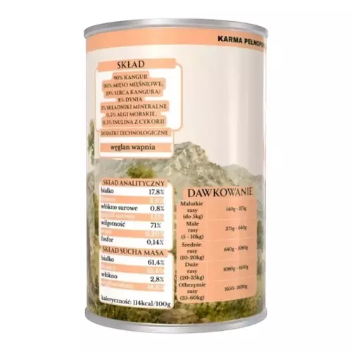 Polana Smaku - LIGHT Kangur z dynią 400g 2