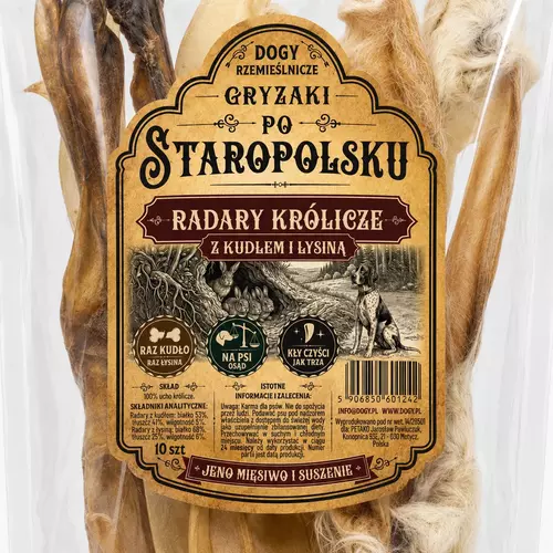 DOGY Rzemieślnicze - Gryzaki Po Staropolsku - RADARY KRÓLICZE Z KUDŁEM i ŁYSINĄ 250g 3