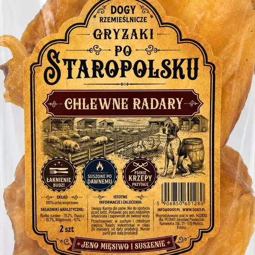 DOGY Rzemieślnicze - Gryzaki Po Staropolsku - CHLEWNE RADARY 2szt 3