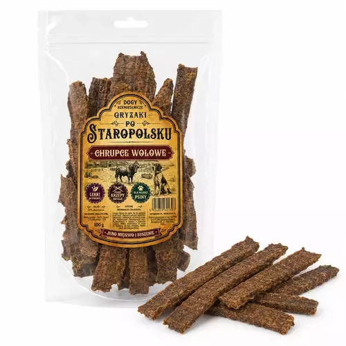 DOGY Rzemieślnicze - Gryzaki Po Staropolsku - CHRUPCE WOŁOWE 100g 4
