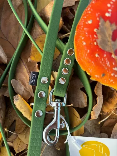 DOGY Handmade -  Smycz Hexa Oliwkowa 5m 10mm 3