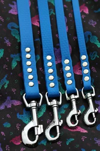 DOGY Handmade - Smycz Hexa Niebieska 3m 10mm 3