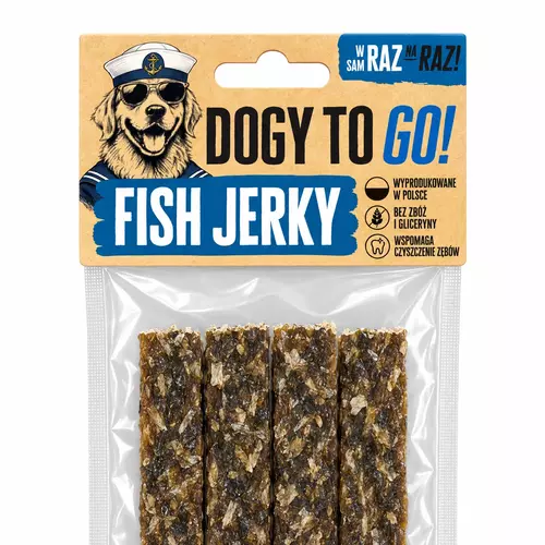 DOGY TO GO! - Fish Jerky 4szt 3