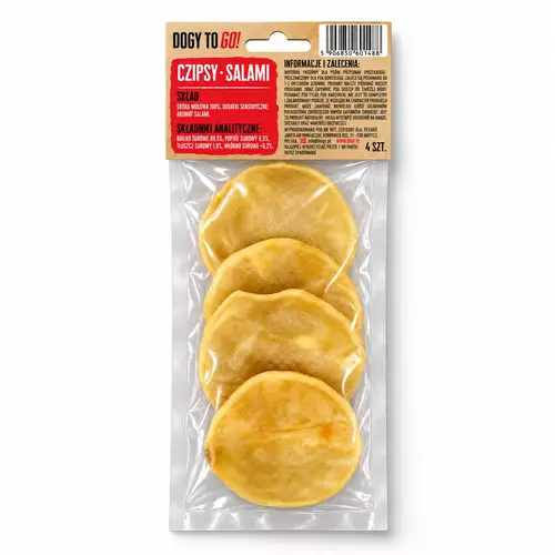 DOGY TO GO! - Czipsy Salami 4szt 2