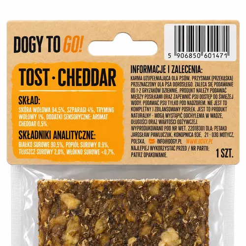 DOGY TO GO! - Tost Cheddar 1szt 4
