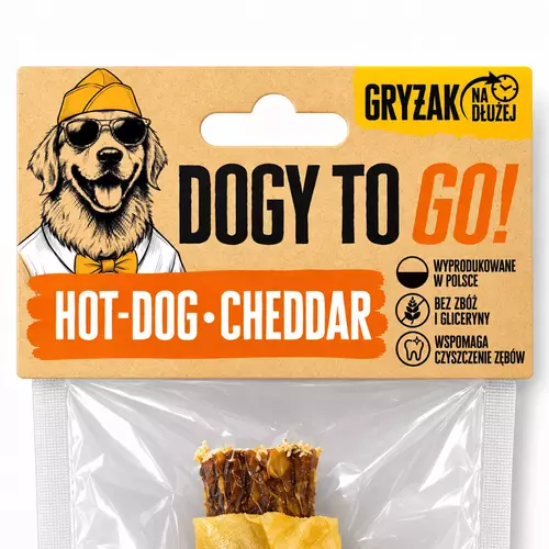 DOGY TO GO! - Hot-Dog Cheddar 13cm 1szt 3