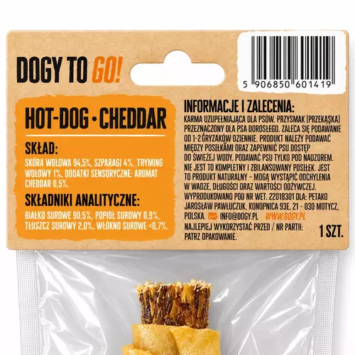DOGY TO GO! - Hot-Dog Cheddar 13cm 1szt 4