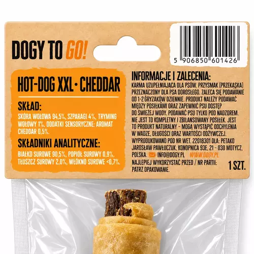 DOGY TO GO! - Hot-Dog Cheddar XXL 17cm 1szt 4