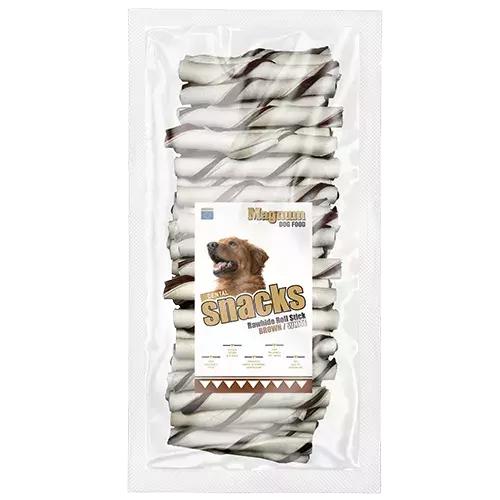 Magnum - Rurka nadziewana rawhide brązowa 40szt 2