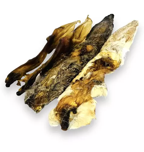 DOGY - Uszy Królicze z futrem i bez 100g 2