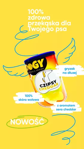 DOGY - Czipsy z serem Cheddar 120g 2