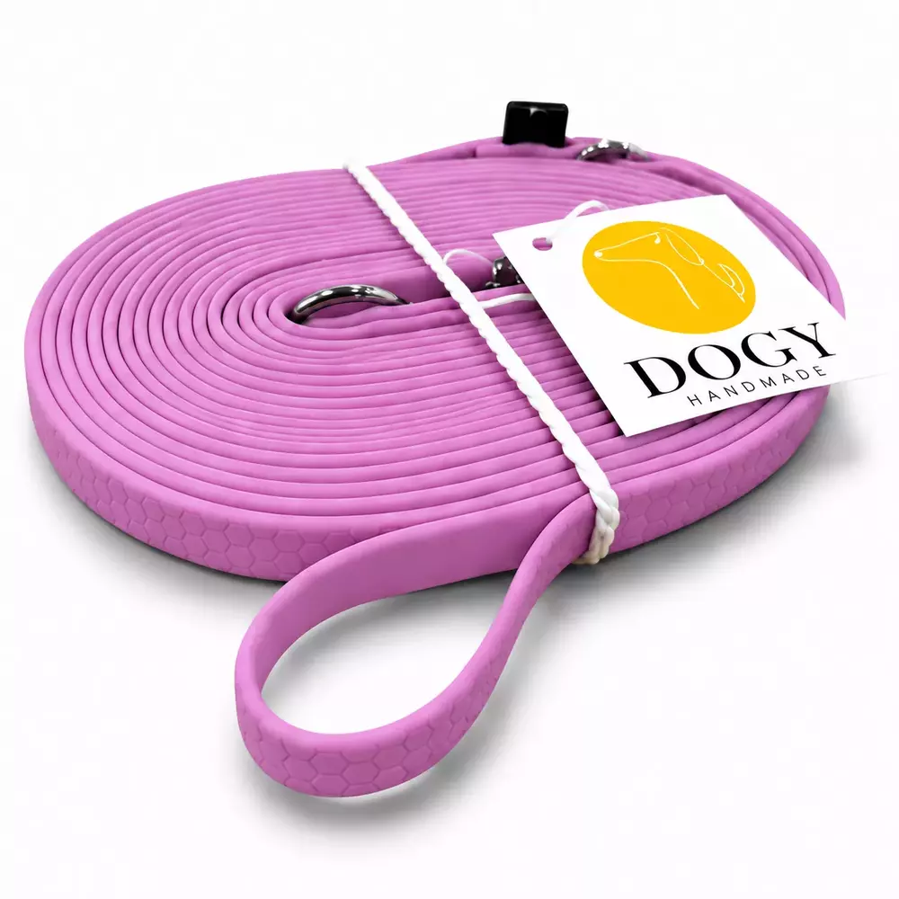 DOGY Handmade - Smycz Hexa Lawendowa 3m 10mm 1