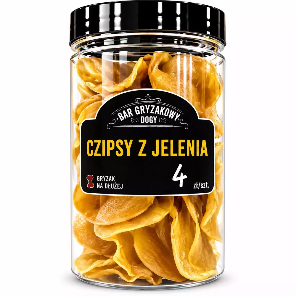 BAR GRYZAKOWY DOGY - Czipsy z Jelenia 250g (ok. 32szt) 1