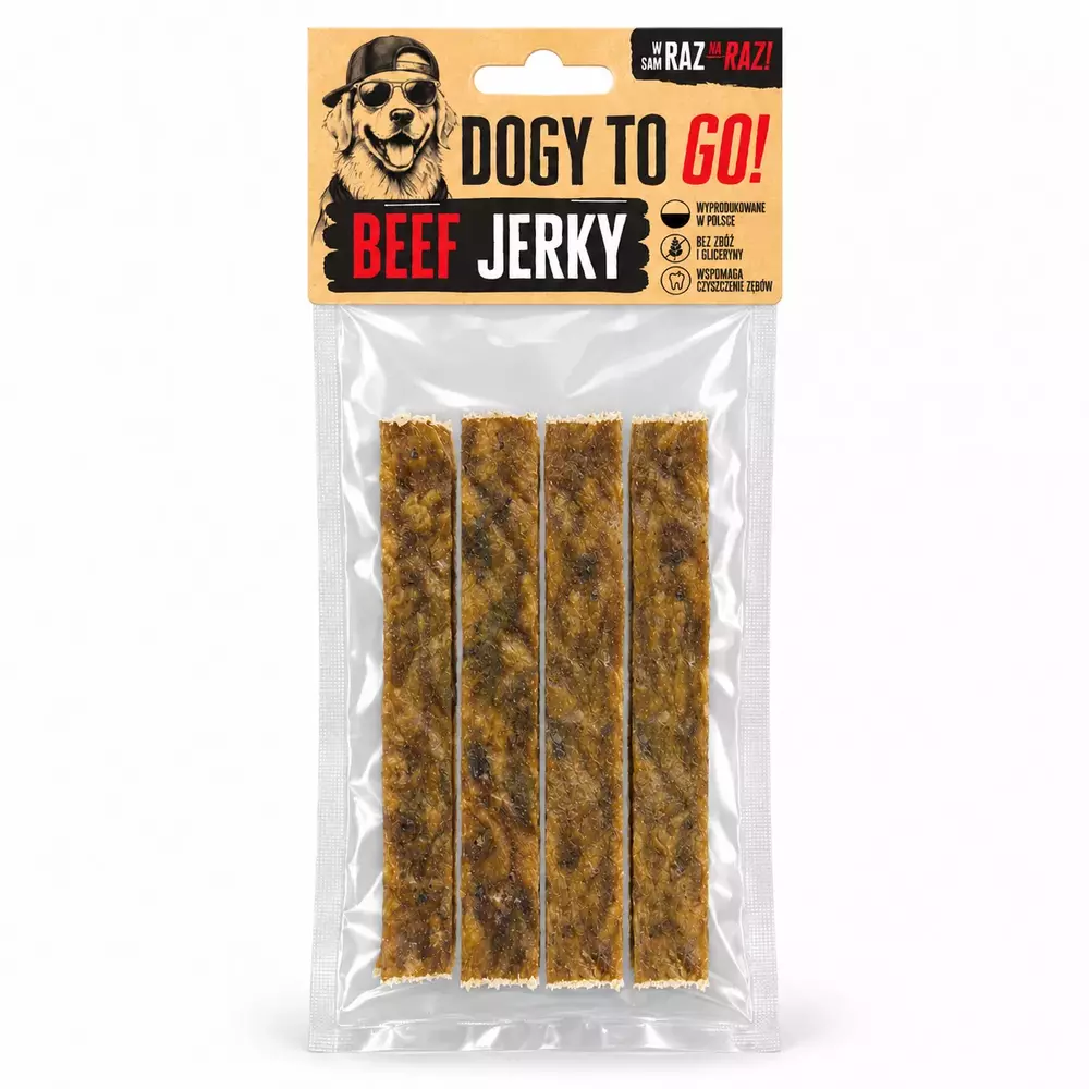 DOGY TO GO! - Beef Jerky 4szt 1