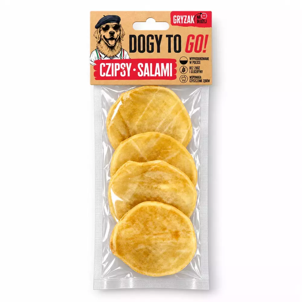DOGY TO GO! - Czipsy Salami 4szt 1
