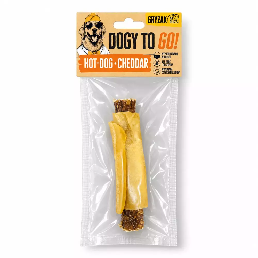 DOGY TO GO! - Hot-Dog Cheddar 13cm 1szt 1