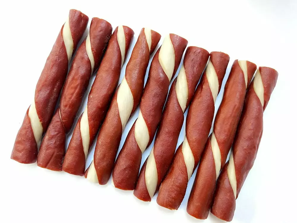 Alda - Pałka kolagenowa z kaczką 12cm 500g 1