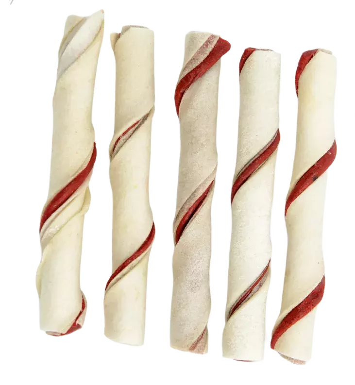Magnum - Rurka nadziewana rawhide czerwona 40szt 1
