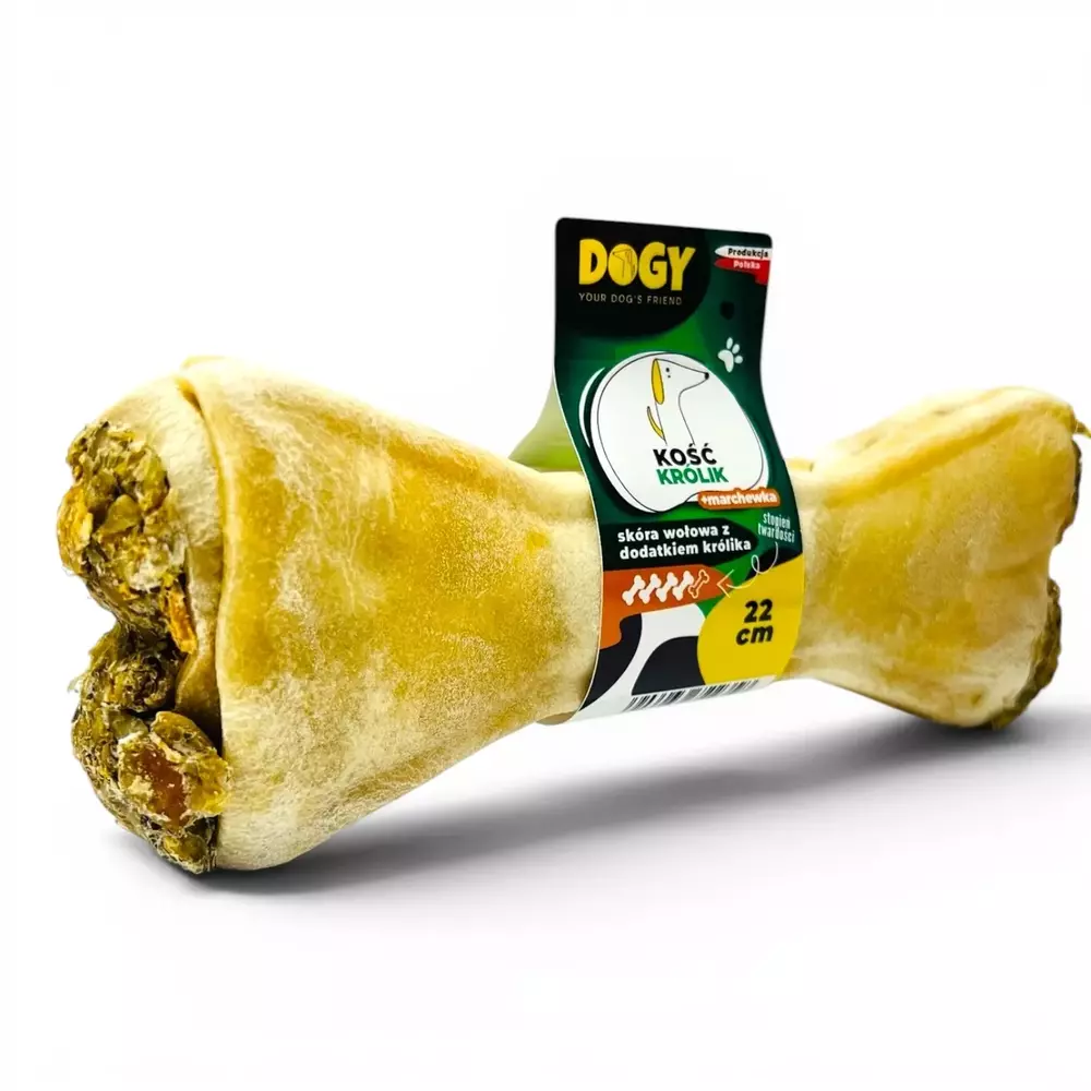 DOGY - Kość z królikiem i marchewką 22cm 1szt 1