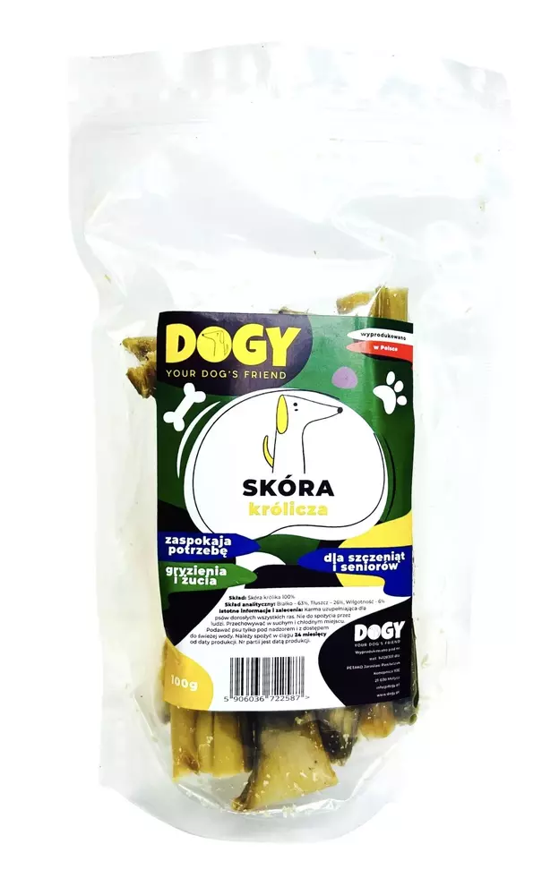 DOGY - Skóra Królicza 100g 1