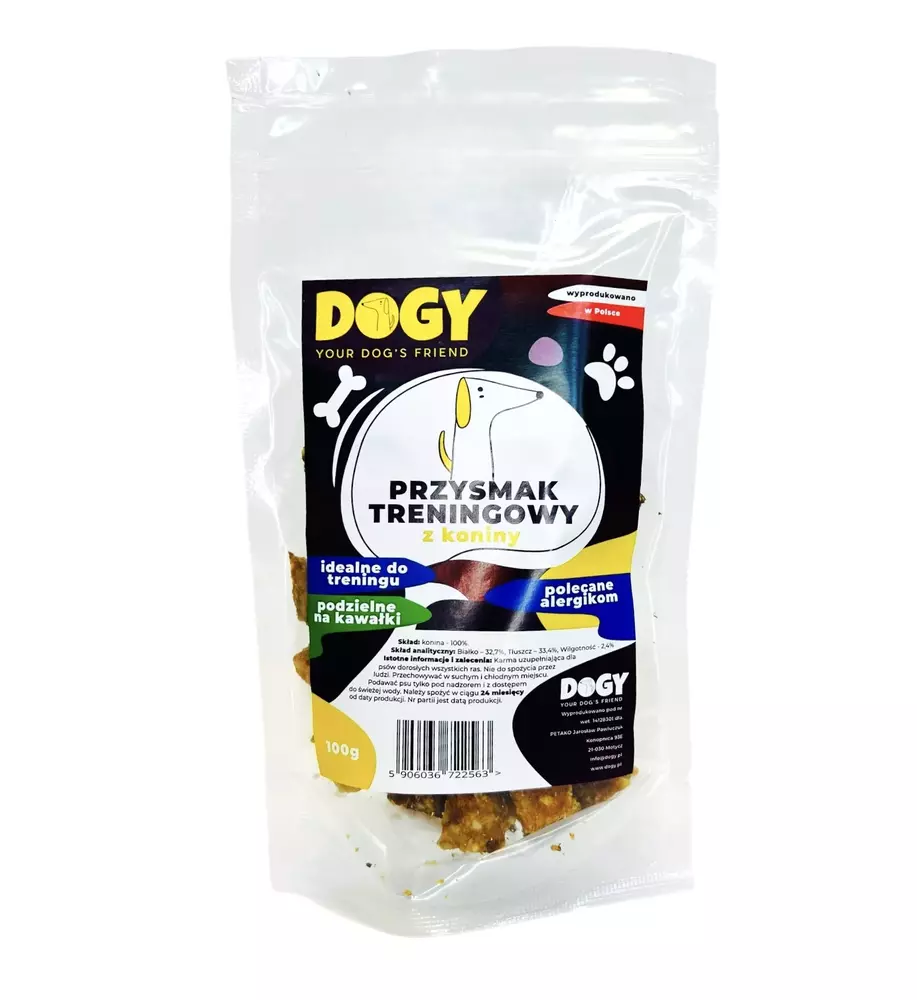 DOGY - Przysmak Treningowy z Koniny 100g 1