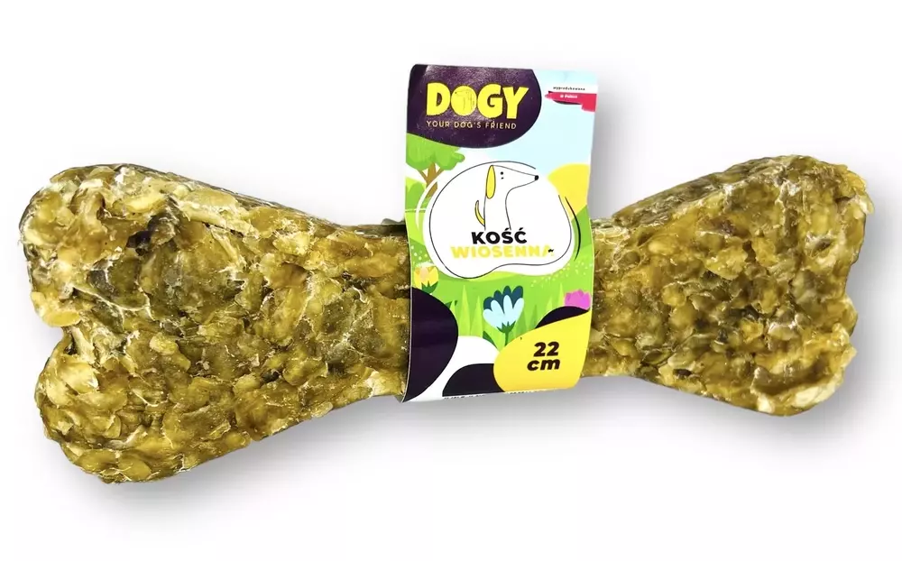 DOGY - Kość WIOSENNA ze szparagami i serem cheddar 22cm 1szt 1