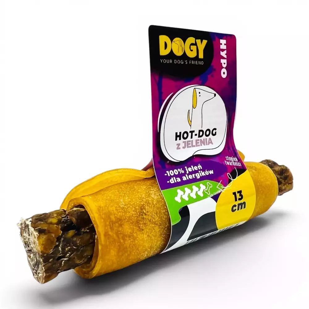 DOGY HYPO - Hot-Dog z Jelenia 13cm 1szt 1