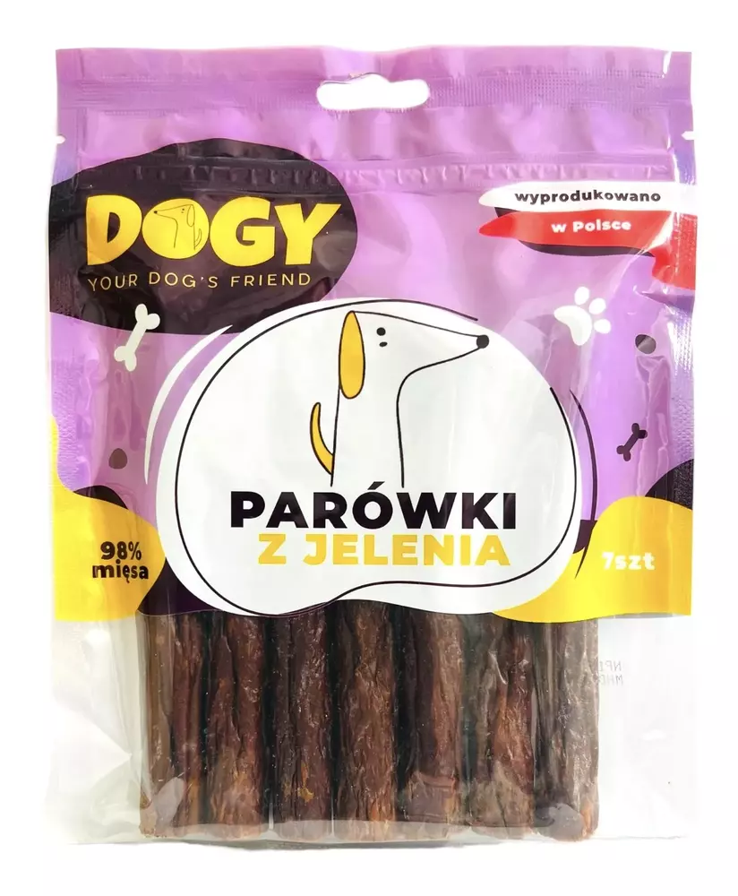 DOGY - Parówki z jelenia 7szt 1