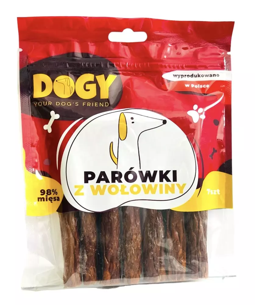 DOGY - Parówki z wołowiny 7szt 1