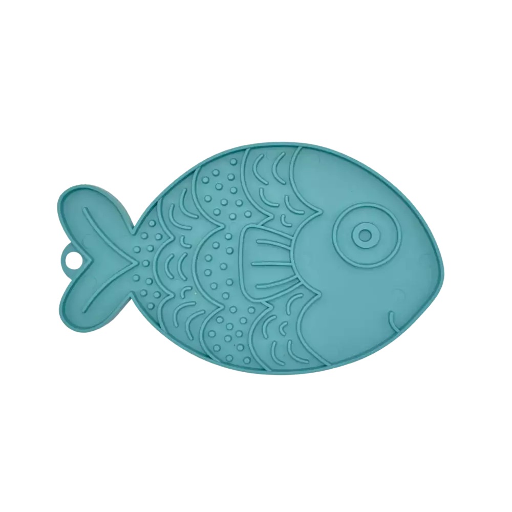 Fiboo - fishka - antypoślizgowa mata do lizania - TURKUSOWY 1