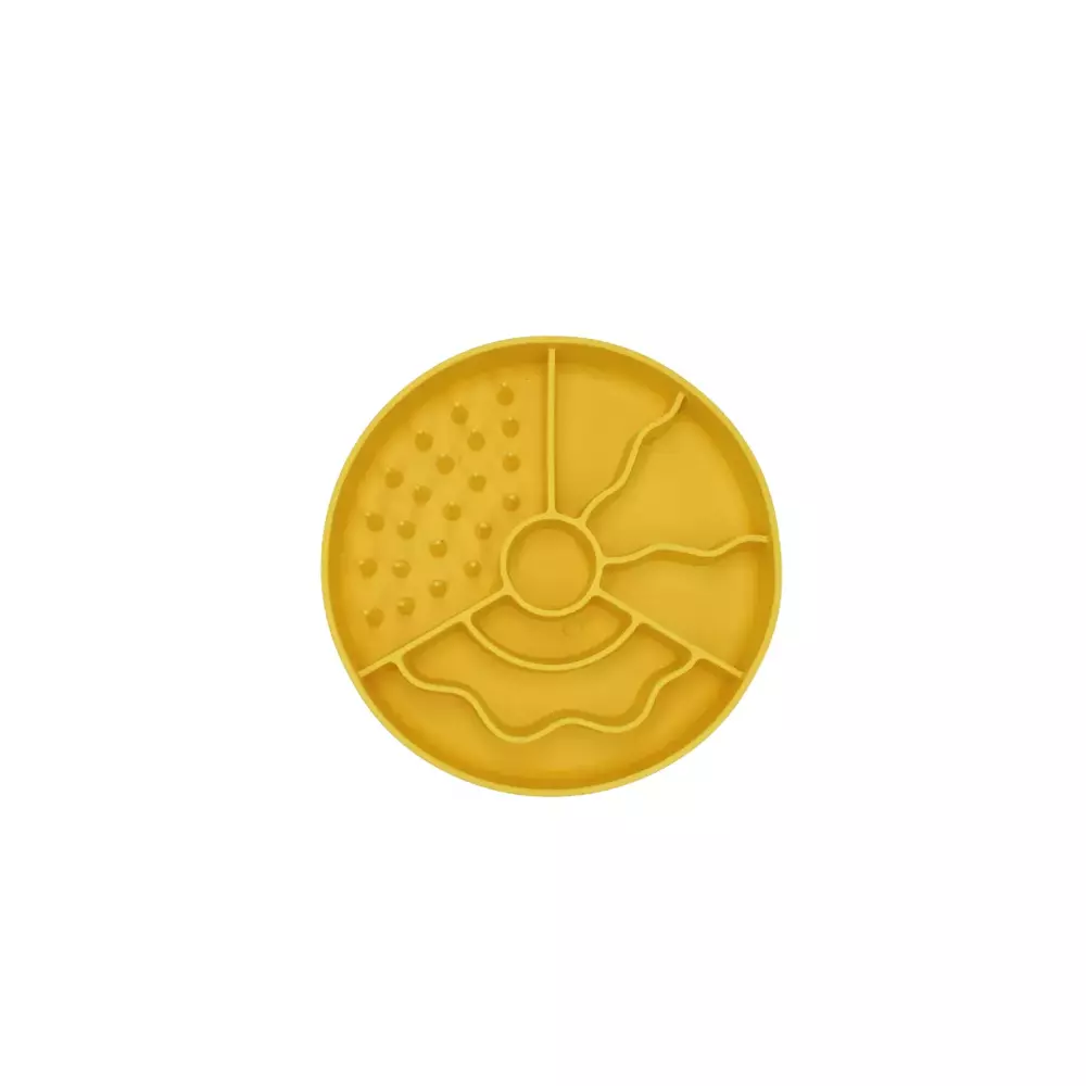 Fiboo - slow fiboowl mini - antypoślizgowa miska spowalniająca jedzenie - ZÓŁTY 1