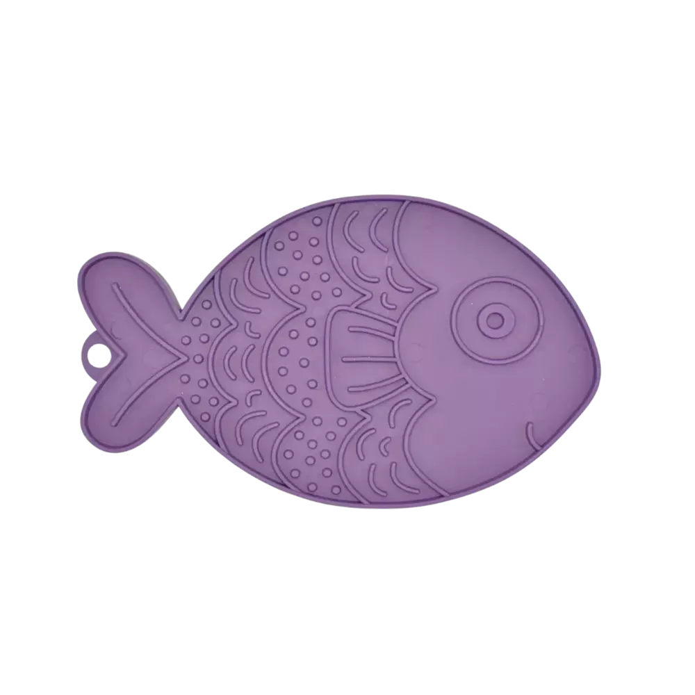 Fiboo - fishka - antypoślizgowa mata do lizania - FIOLETOWY 1