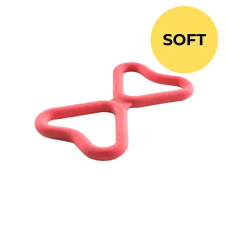 Fiboo - szarpak FIB SOFT - bezpieczna zabawa psa z opiekunem - KORALOWY 1