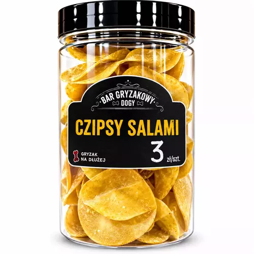 BAR GRYZAKOWY DOGY - Czipsy Salami 250g (ok. 32szt) 1