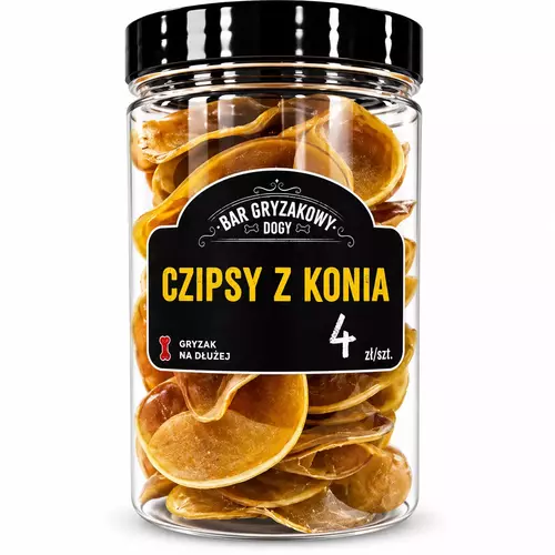 BAR GRYZAKOWY DOGY - Czipsy z Konia 250g (ok. 32szt) 1