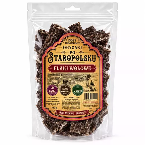 DOGY Rzemieślnicze - Gryzaki Po Staropolsku - FLAKI WOŁOWE 100g 1