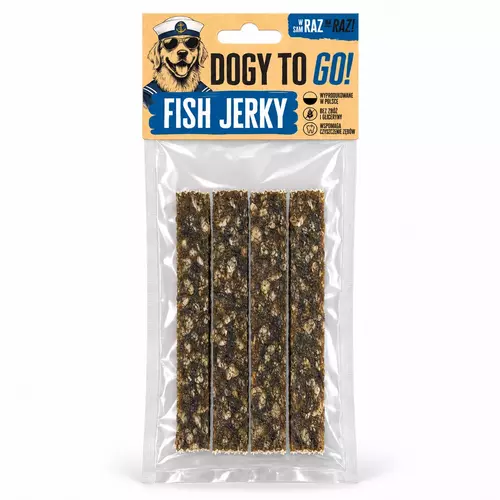 DOGY TO GO! - Fish Jerky 4szt 1