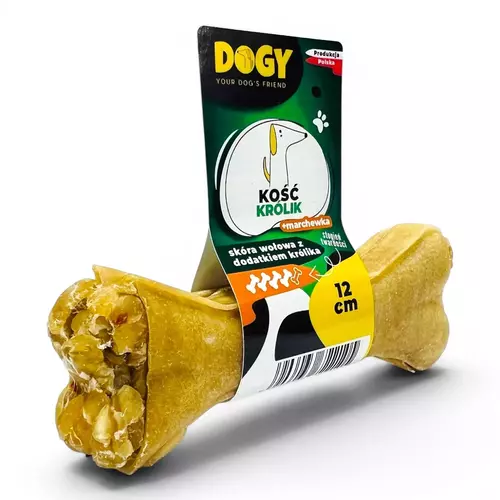 DOGY - Kość z królikiem i marchewką 12cm 1szt 1