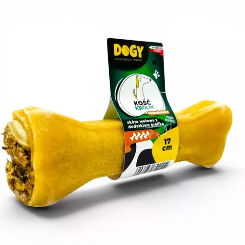 DOGY - Kość z królikiem i marchewką 17cm 1szt 1