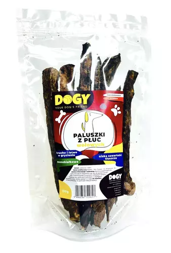 DOGY - Paluszki z płuc wołowych 100g 1